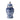 Ceramic Temple Jar 14" - Silver / Blue / White