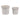 7" / 9" Fluted Planters (Set of 2) - Ivory