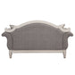 Florian - Loveseat With 3 Pillows - Gray & Antique White