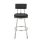 Benjamin - Swivel Stool - Brushed Steel Legs