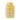 Cer Square Jar With Lid 16" - Yello With Cotton