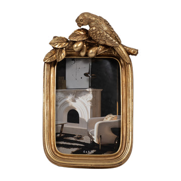 4" x 6" Bird Photo Frame - Gold