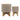 Mesh Planter With Stand 5 / 8" (Set of 2) - Tan