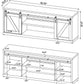 Brockton - 3-shelf Sliding Doors TV Console