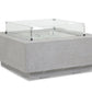 Bazaar - Gravelstone Rectangular Fire Table