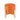 Striped Planter With Wood Stand 6" - Orange